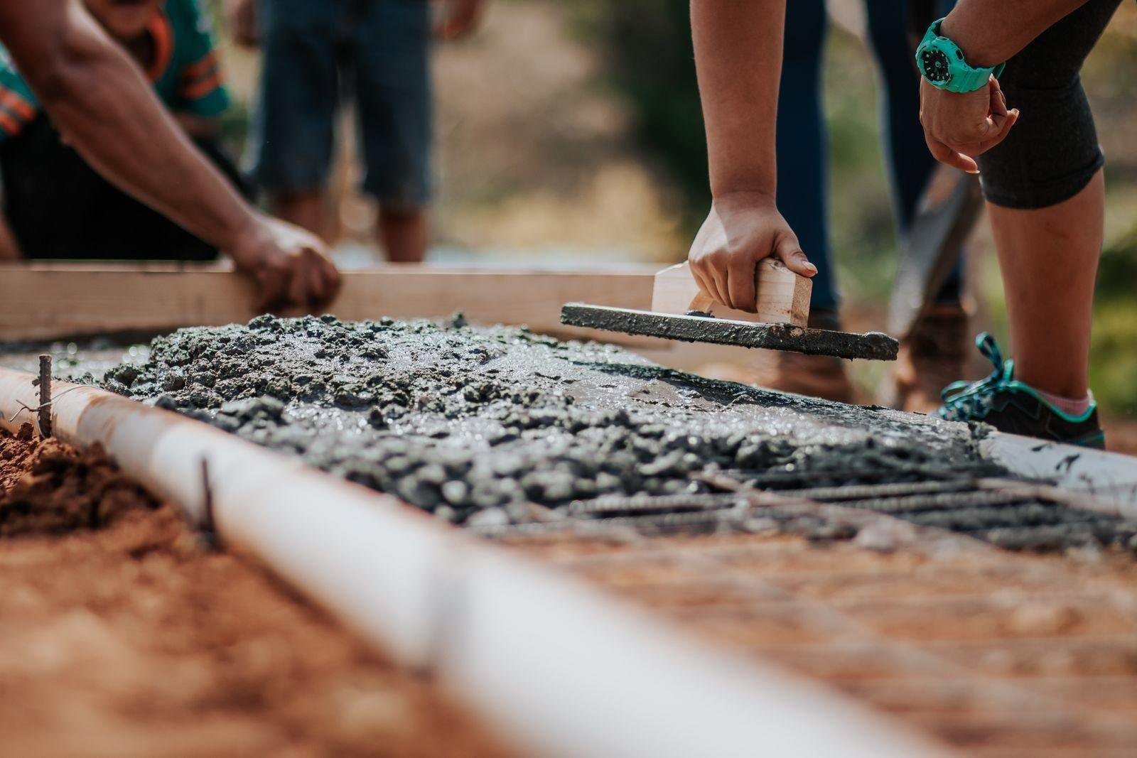 Fresh concrete